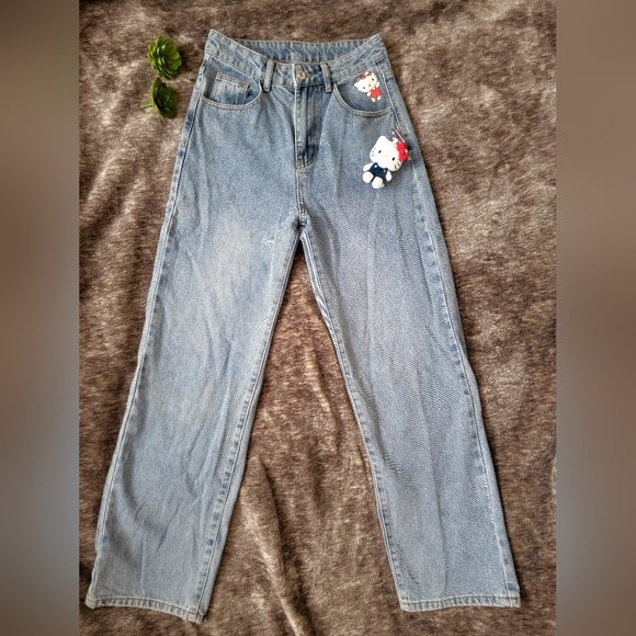Hello Kitty Blue Denim Jeans - Picture 2 of 4